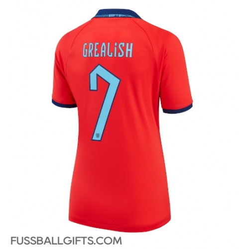 England Jack Grealish #7 Fußballbekleidung Auswärtstrikot Damen WM 2022 Kurzarm